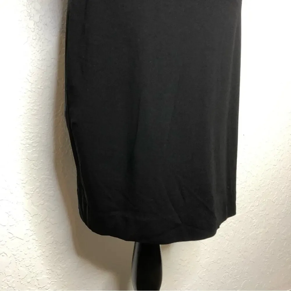 Nicole Miller Collection black cape off shoulder sheath dress size 12 NWT chic